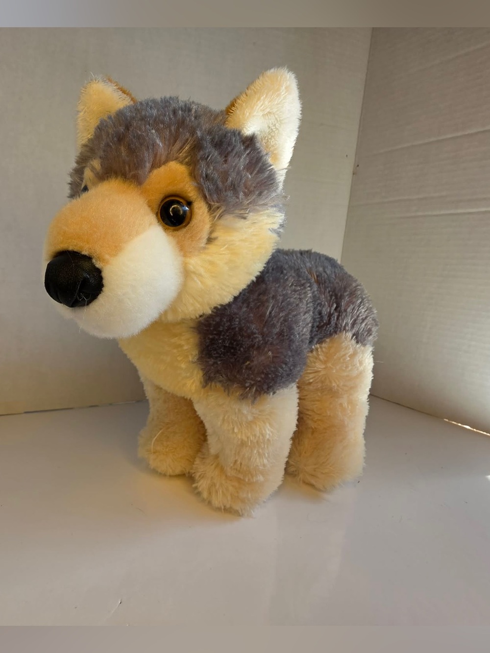 A74 Aurora Gray Timber Wolf Puppy Dog Plush 12" Stuffed Toy Lovey
